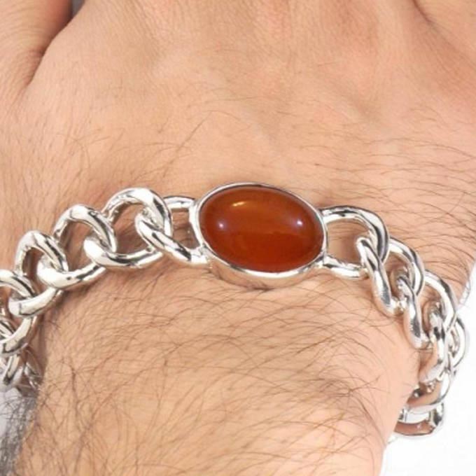 Buy Aqeeq Bracelet,red Agate Bracelet,real Stone,agate Stone Bracelet,birthday  Gift Bracelet,natural Gemstone,handmade Bracelet,aqiq,carnelian Online in  India - Etsy